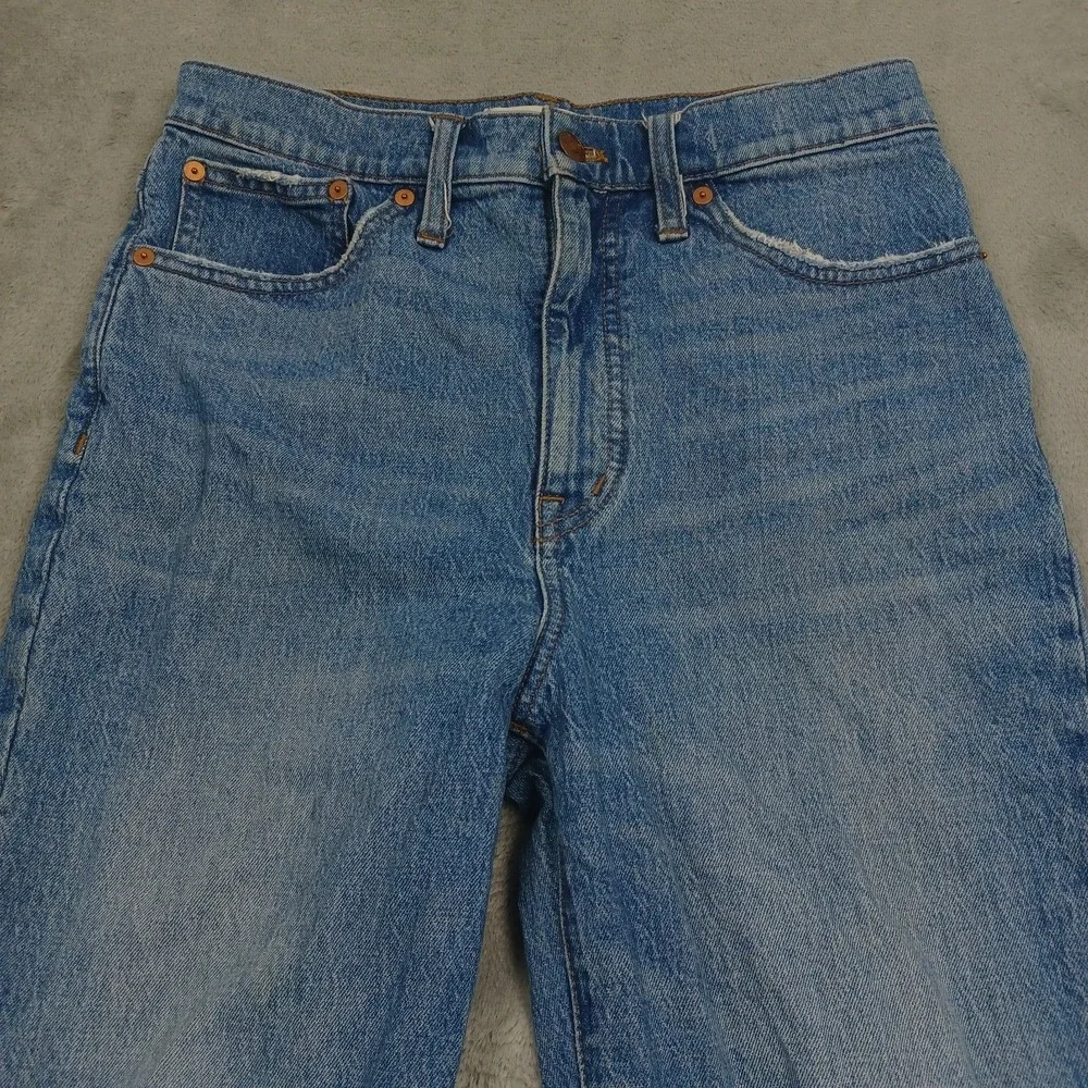 Madewell Jeans Womens 27 Blue Denim Classic Straight Jeans Light Wash‎